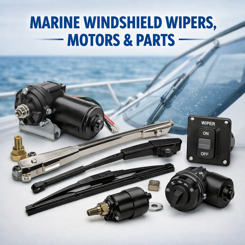 Marine Windshield Wipers, Motors & Parts