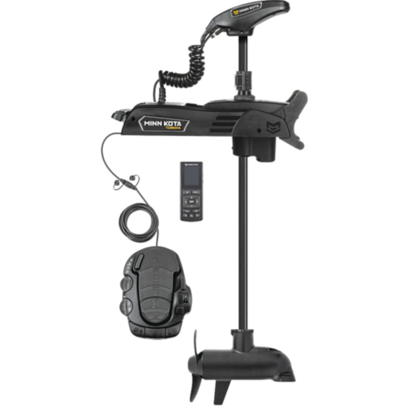 Minn Kota 1358212 Terrova® Quest Series Bow Mount Freshwater Trolling Motor, 90 / 115 lbs. Thrust, 72" Shaft, 24 / 36 Volts w/Handheld Remote, Foot Pedal & MEGA Down Imaging Sonar
