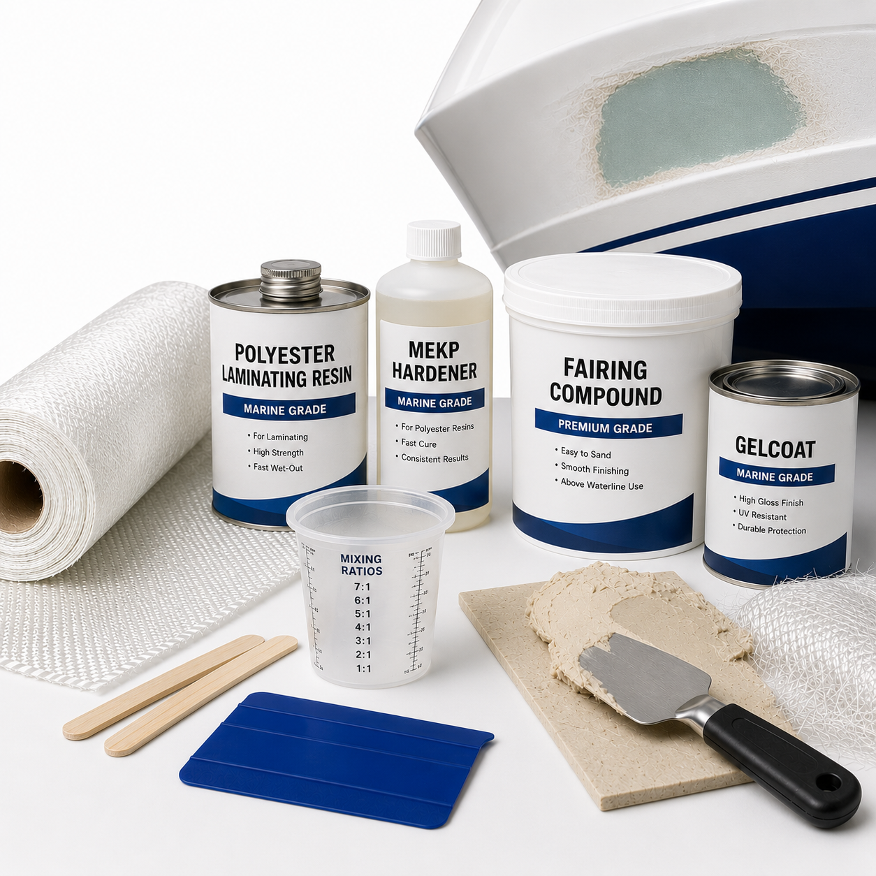 Resins, Fillers & Fiberglass