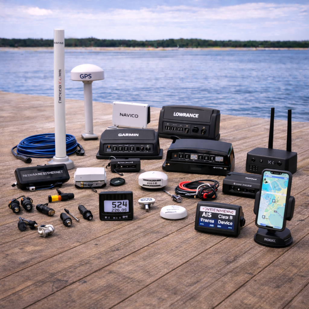 Networked marine electronics and accessories