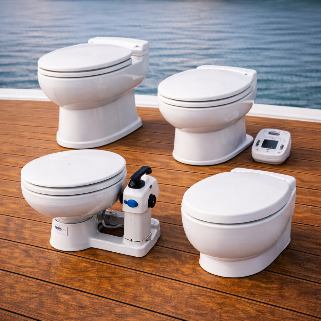 Marine Toilets - Manual & Electric Heads