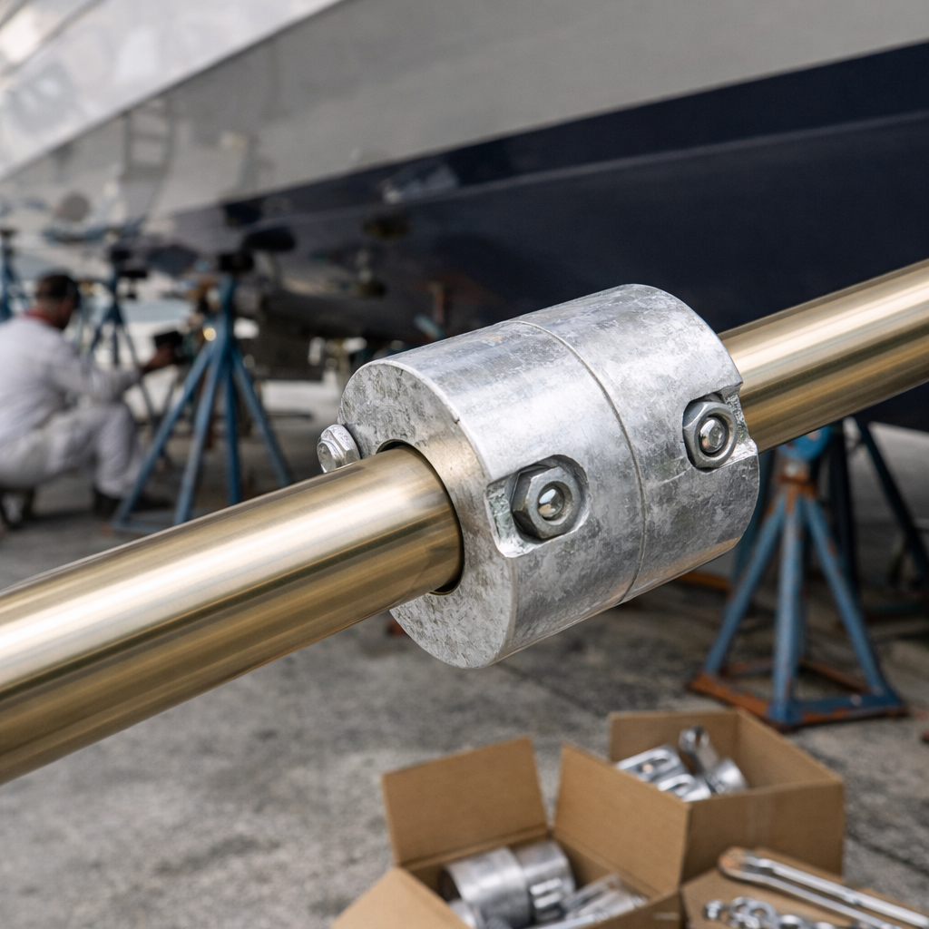 Shaft Anode – Sacrificial Zinc & Aluminum Collar Anode for Marine Propeller Shafts