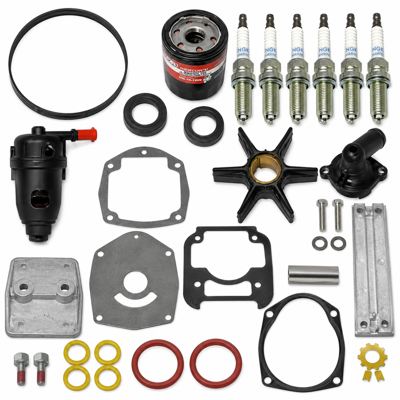 Mercury Quicksilver 300-Hour Service Kit 8M0149930 — 3.4L V6 FourStroke Outboard