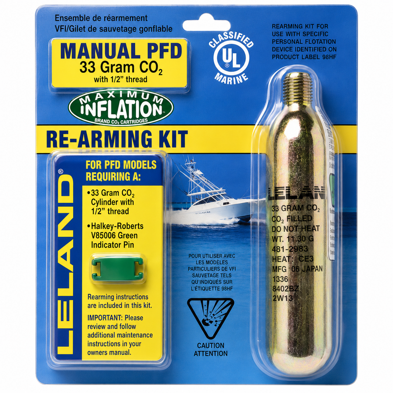 Leland 840AMU85202Z Inflatable PFD Rearming Kit, Manual, 33-Gram