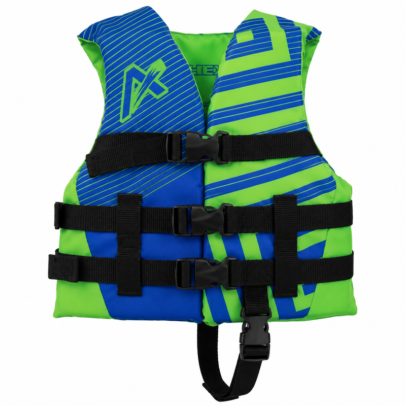 Airhead Trend Youth Life Jacket – Green/Blue | 3008103ABLLG
