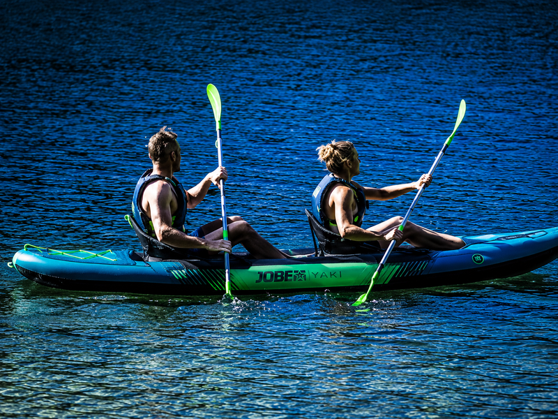 Jobe Gama 365 Inflatable Kayak Package, 11 ft. 11 in. x 37 in., Atlantic Green