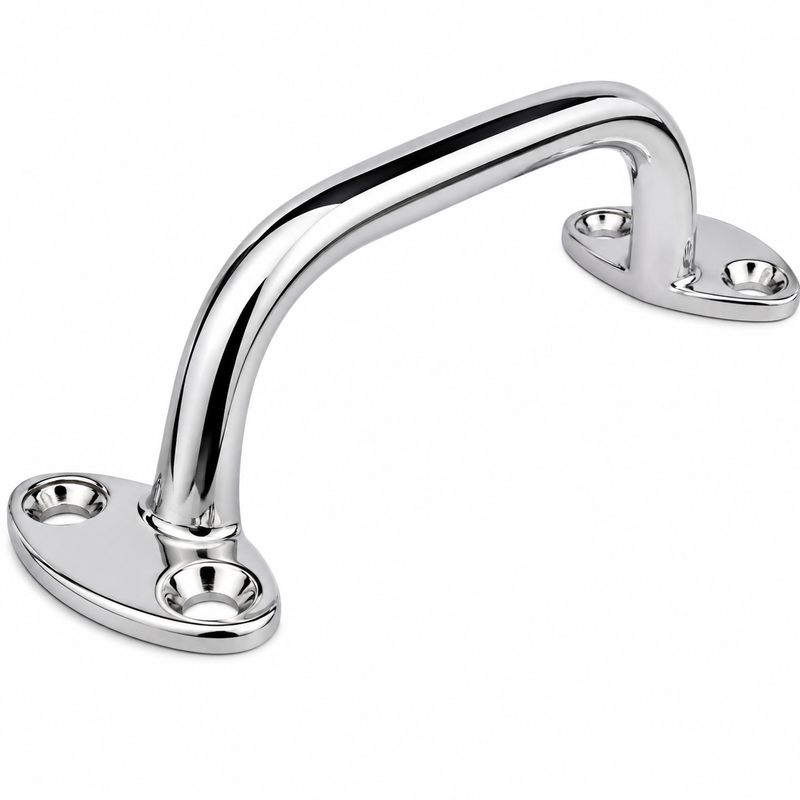 Seachoice 37501 6" Chrome Transom Handle – Chrome-Plated Zinc, Dual-Purpose Handle or Lift Point