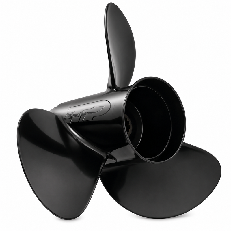 Hustler Propeller 10.125x13 – 3-Blade Aluminum, RH Rotation | 9.9–35hp (3" Gearcase)