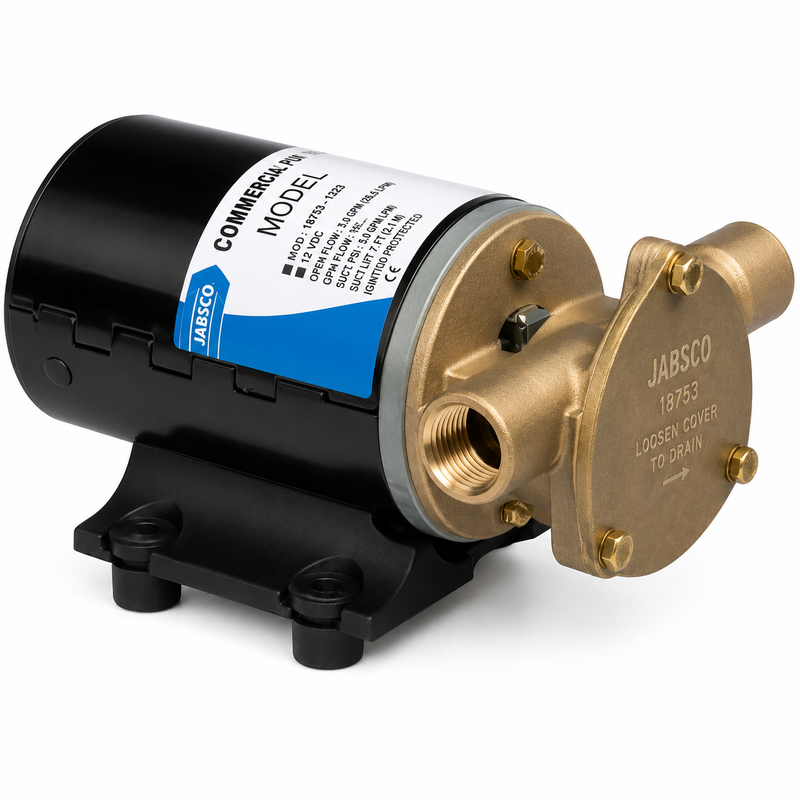 Jabsco 18680-0123 Water Puppy 12V Commercial Duty Pump
