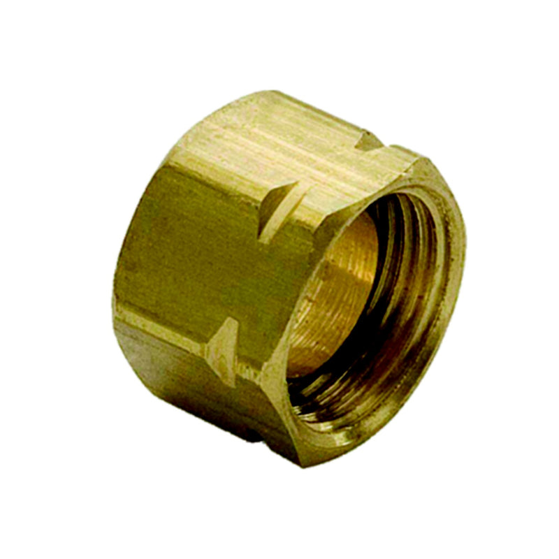 Dometic HF5526 Hydraulic Fitting Tube Nuts 3/8" | Brass | 3/8" Tube | 6/Kit