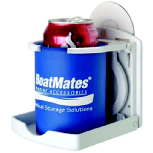 BoatMates 21702 Folding Drink Holder, White, 2/pk