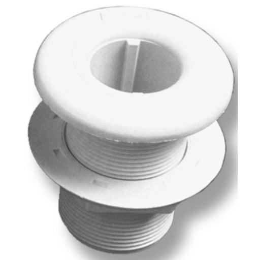 Forespar CF251 Marelon Full Threaded Mushroom Head Thru Hull w/Nut, White