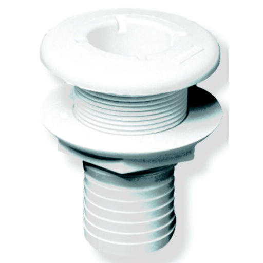 Forespar CF253 Marelon Hose Tailpipe Mushroom Head Thru Hull w/Nut, White