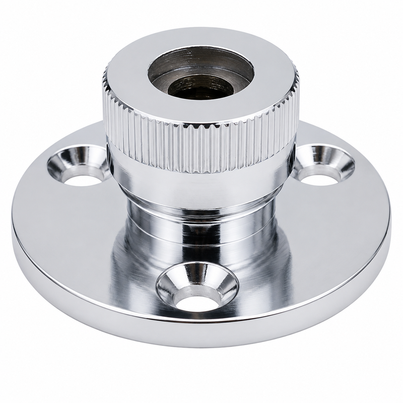 Seachoice 50-10031 Weatherproof Cable Outlet – 3/8" Chrome-Plated Brass