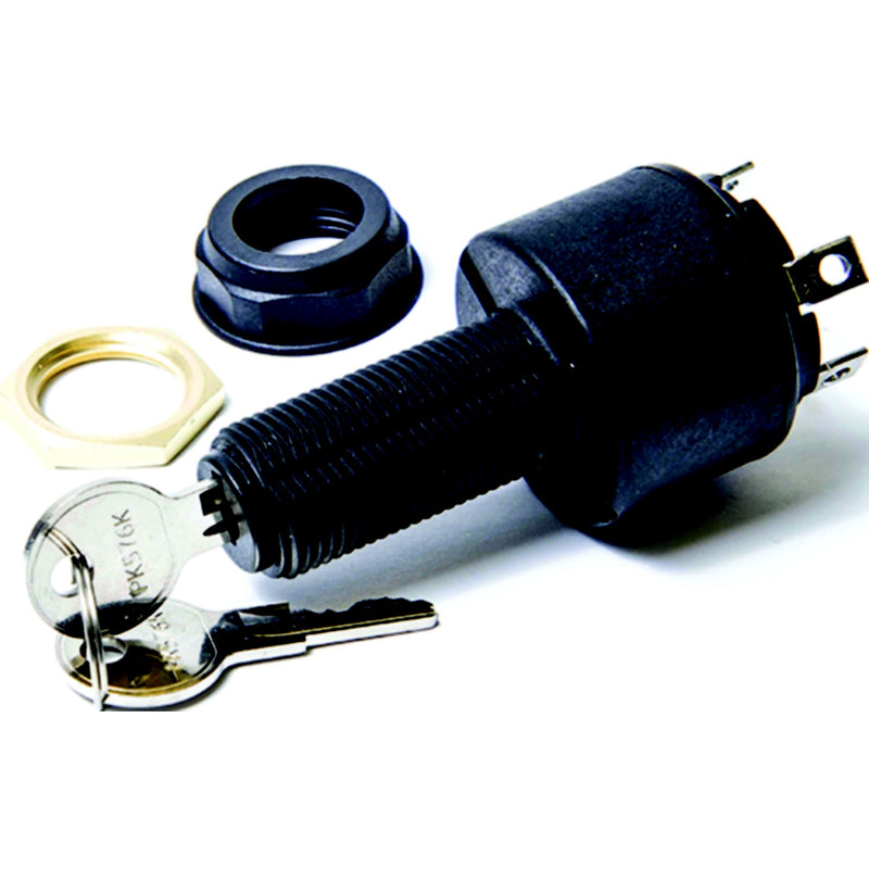 Sierra MP39100 Magneto 3 Position 11/8" Polyester 5 Screw Terminal 12V 15 Amp Ignition Starter Switch