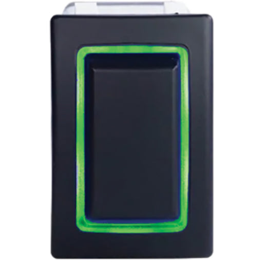 Sierra RK40610G Rocker Switch w/Halo LED Light, ON - OFF, SPST, Geen