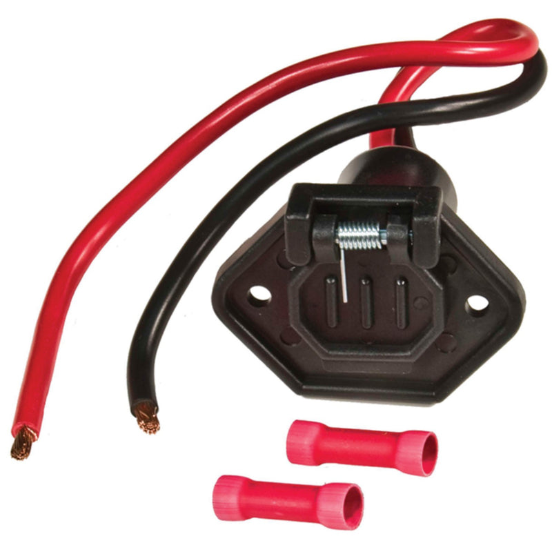 Male Boat SideTrolling Motor Plug 8Ga 12V 2 Wire