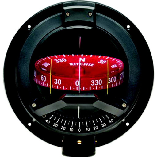 Navigator Compass, Bulkhead Mount, Combi Dial, Black