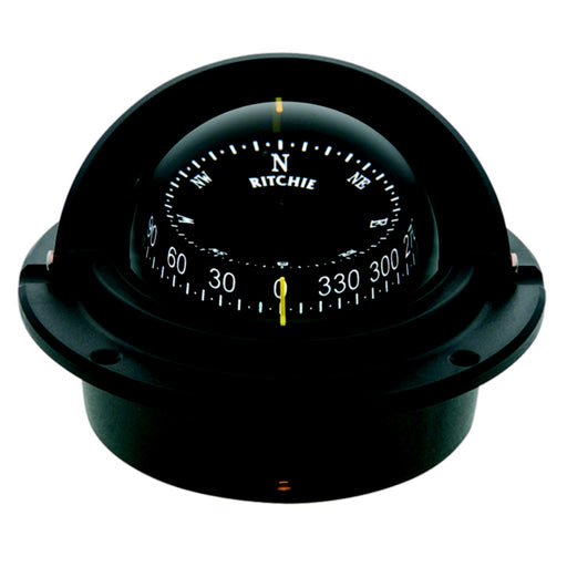 Voyager Compass-Flush Mount, Combi Dial, Black