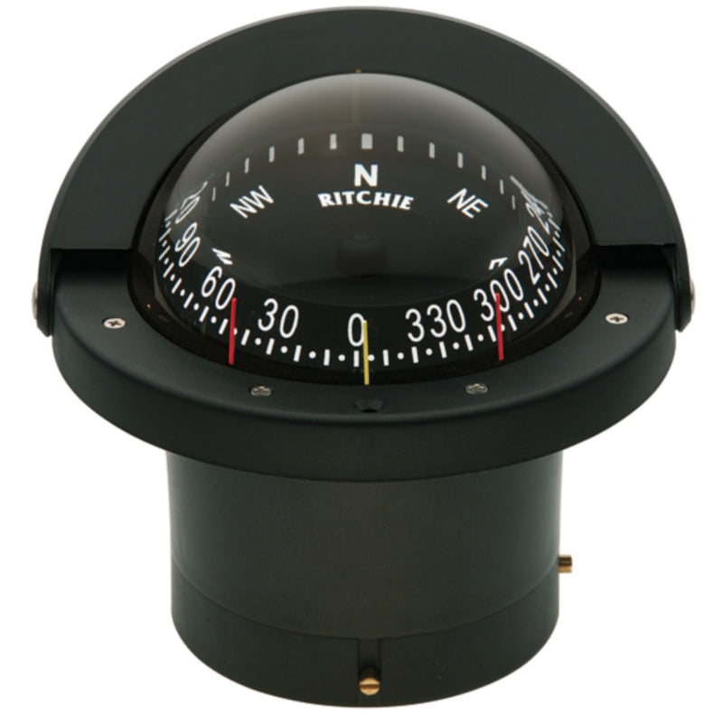 Navigator Compass, Flush Mt., Combi Dial, Black