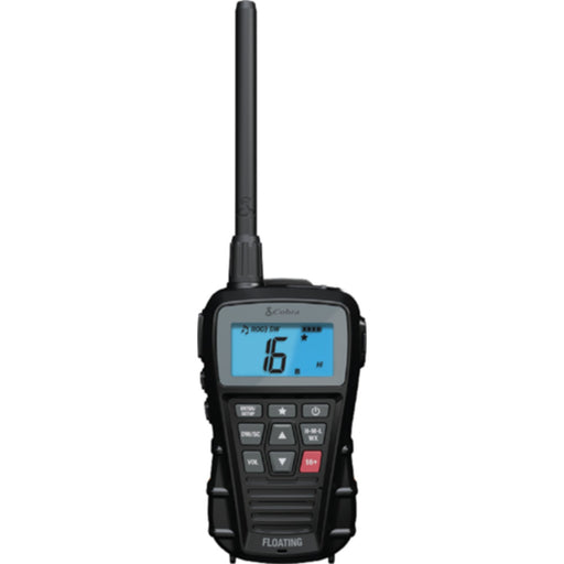 Cobra 01900091 Bluebound 150 Floating Handheld VHF Radio, Black
