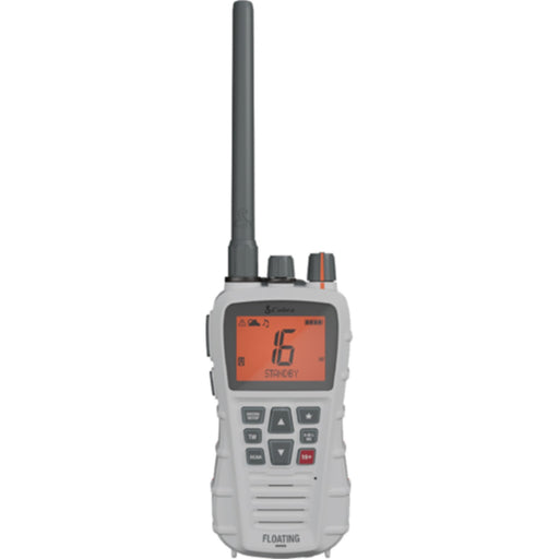 Cobra 01900103 Bluebound 350 Floating Handheld VHF Radio, White