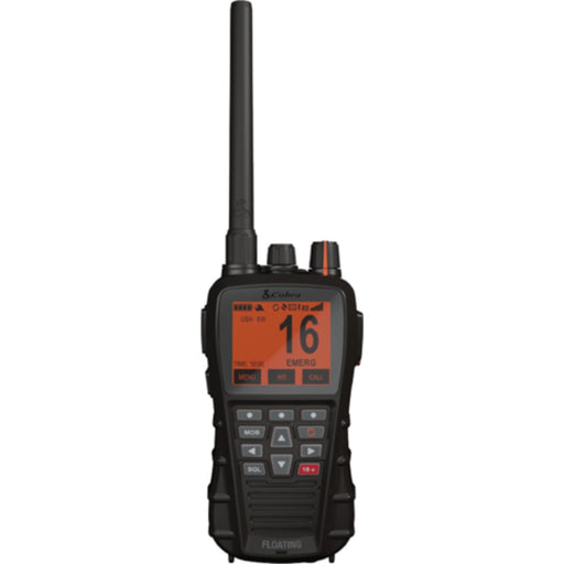 Cobra 01900111 Bluebound 650 Floating Handheld VHF Radio, Black