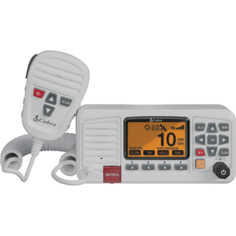 Cobra 01900123 Bluebound 1350 VHF Radio, White