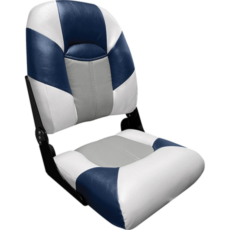 Wise 14611773 Baja Series High Back Seat, Brite White/Gray/Midnight
