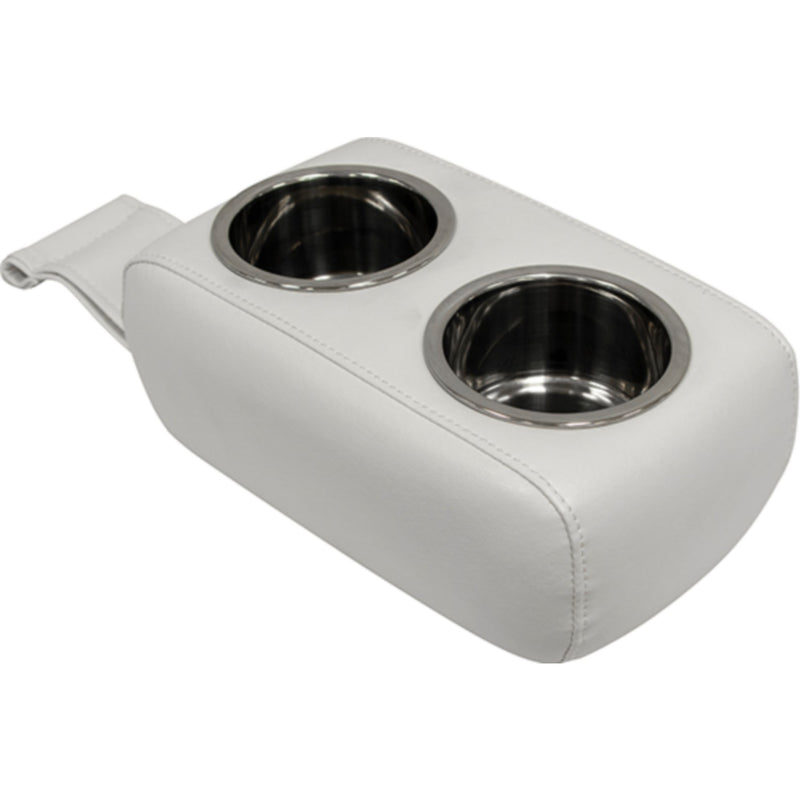 Wise 3059784 Portable Upholstered Drink Holder, Brite White