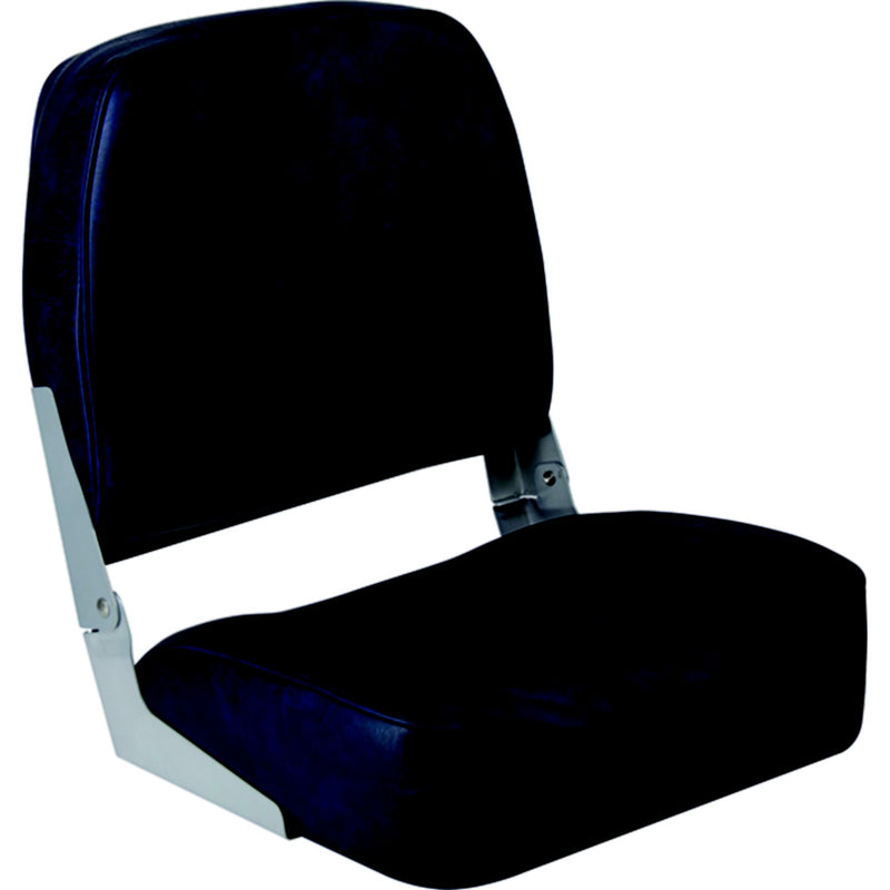 Wise 3313711 Promotional Marine Grade Vinyl 16.25" D × 16" W × 18" H Low Back Boat Seat, Navy