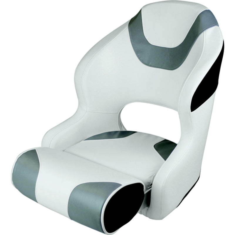Wise Baja Series Bucket Seat w/Bolster, Brite White / Grey / Black
