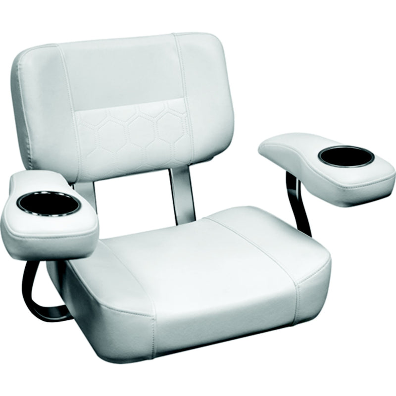 Wise 3366784 Pro Series Offshore Helm Chair, Arctic Ice White