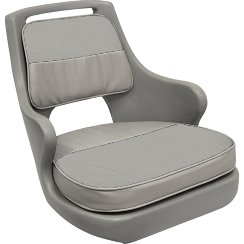 Wise 8WD0153717 Freshwater Bucket Seat W/Cushions, Gray -Gray Shell