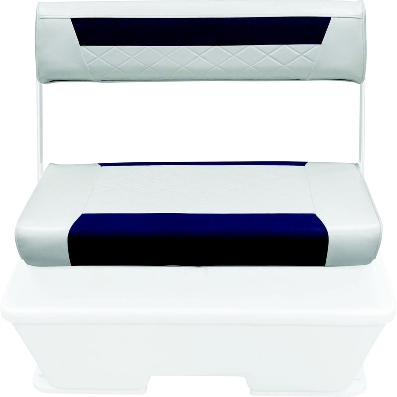 Wise Seating 8WD156BS1904 Replacement Back Rest & Seat Cushion Set for 8WD156-784 70/62 Qt, Brite White and Mariner Blue