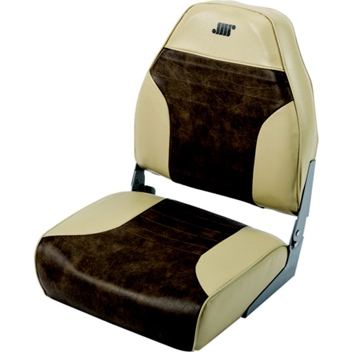 Wise Mid Back Fishing Seat, Sand/Brown