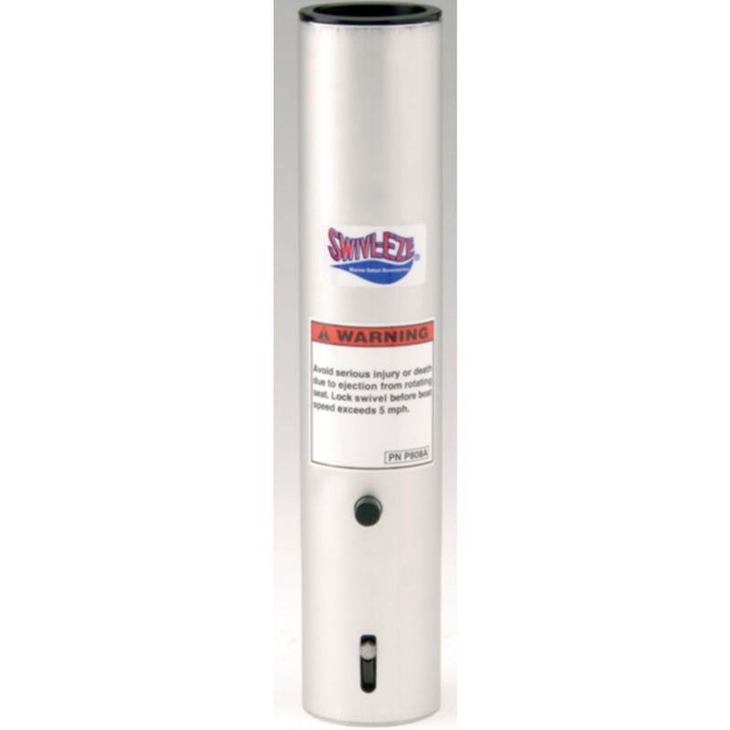 Attwood 238613L1 Lakesport 2-3/8" Fixed Post, Anodized Aluminum 13"