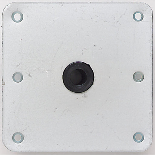 Attwood 67729T Lock'N-Pin 3/4" Base Plate 7" x 7" Threaded Zinc Plated Steel
