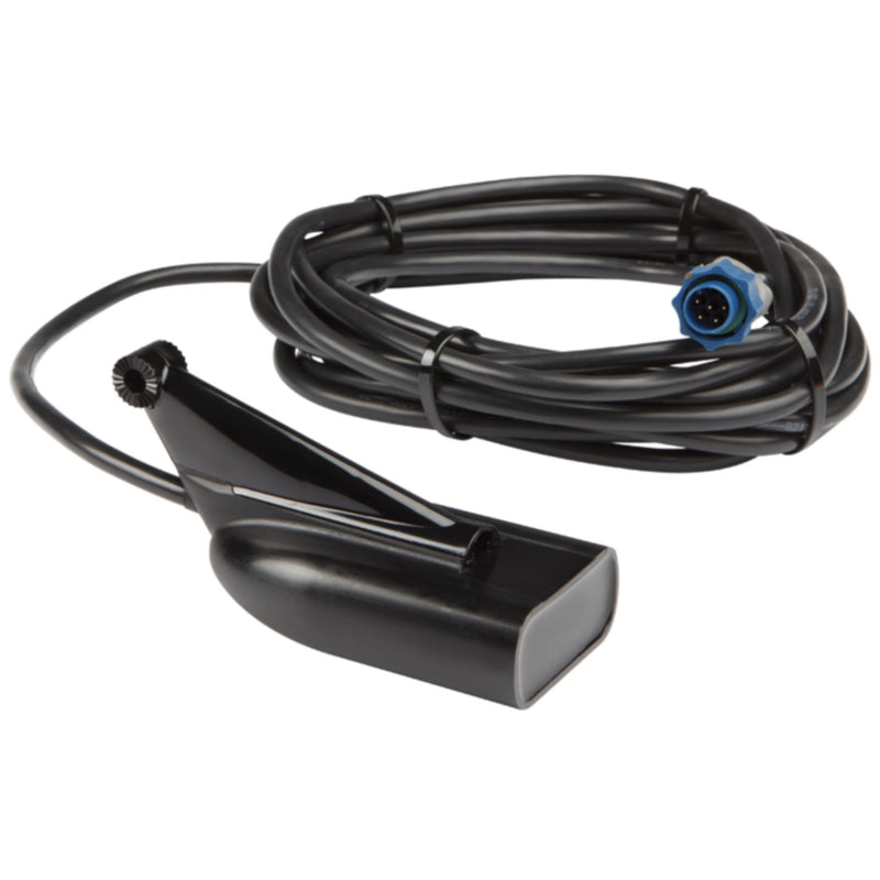 Lowrance 000-10976-001 Transom Trolling Motor-Mounted 455 kHz/800 kHz DownScan Skimmer Transducer