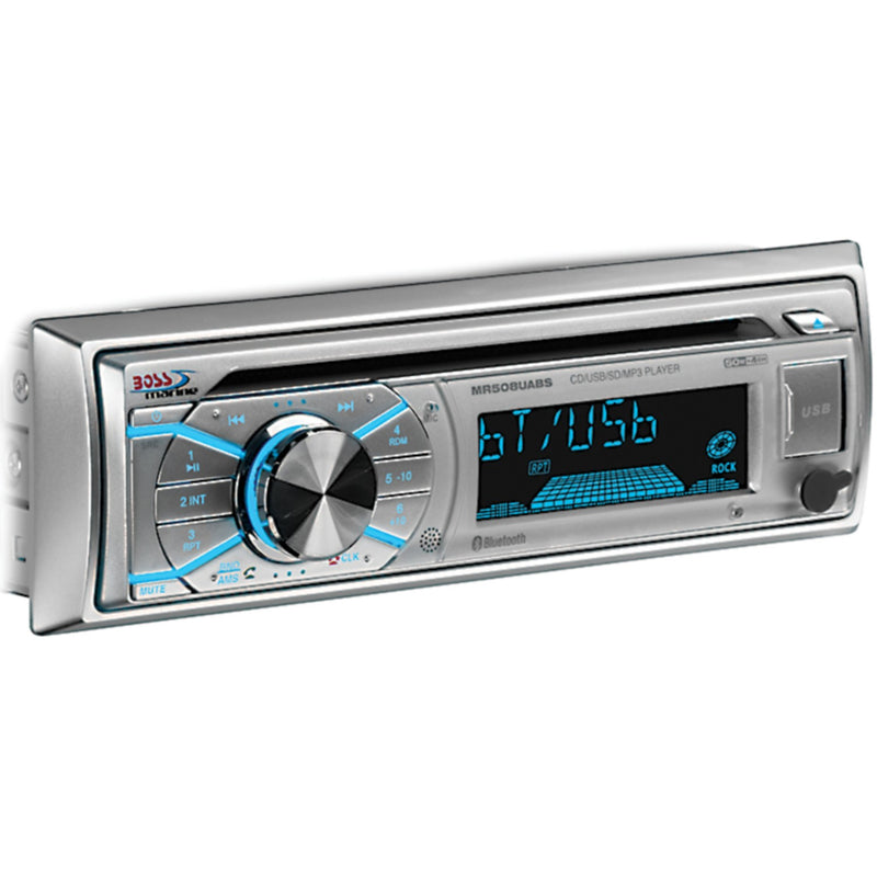 Boss Single-DIN CD/USB/SD, MP3, WMA, FM/AM Player/Bluetooth - Silver