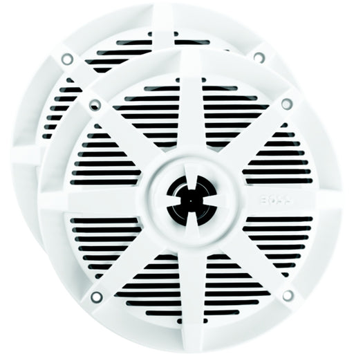 Boss 6-1/2" 2-Way Marine Speakers, White, pr.