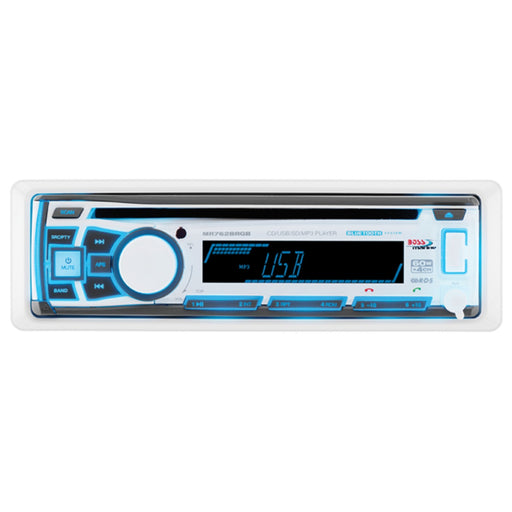 Marine In-Dash CD/USB/SD/MP3/WMA/AM/FM w/Detachable Front Panel & Bluetooth Receiver w/RGB