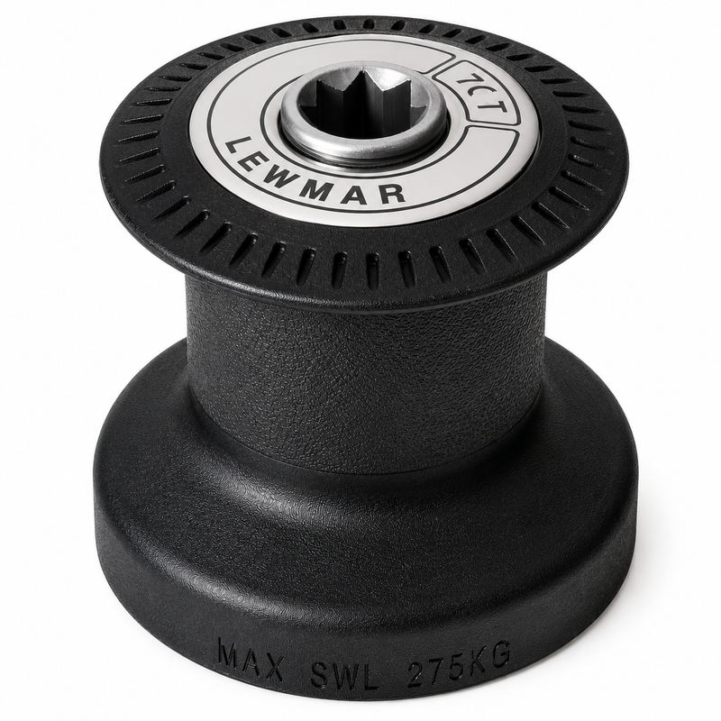Lewmar Ocean 1-Speed Standard Winch – Size 7, Alloy Black
