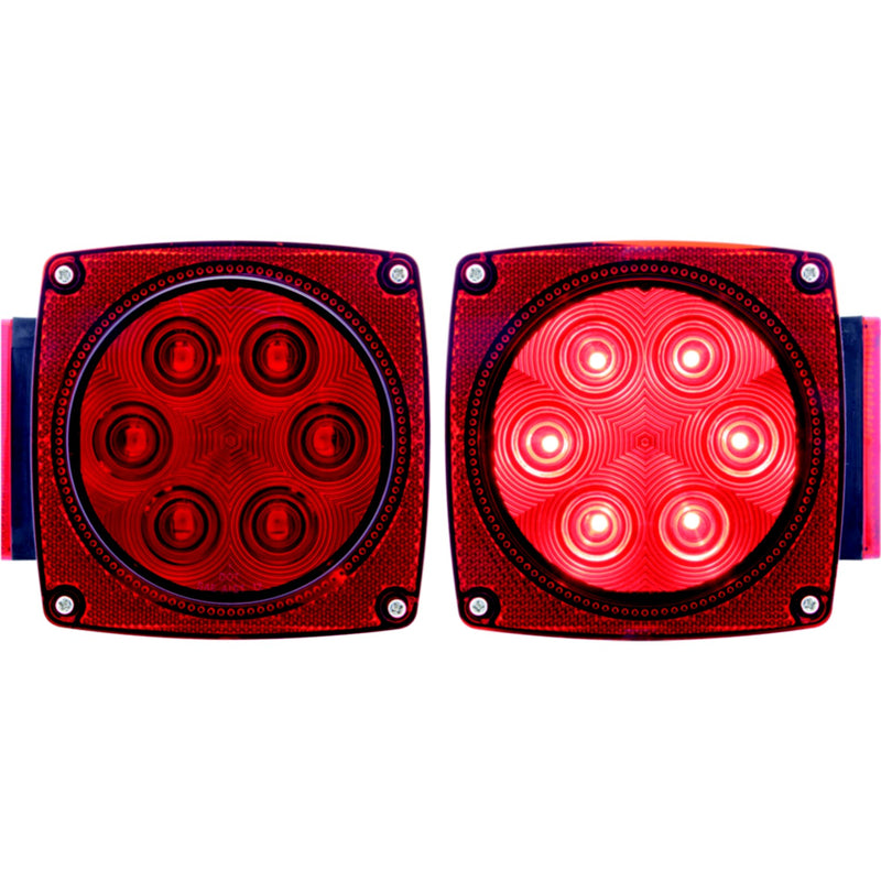 Optronics TLL90RK Under 80" Waterproof LED Trailer Light Set | Includes STL8RB STL9RB & Mounting Hardware