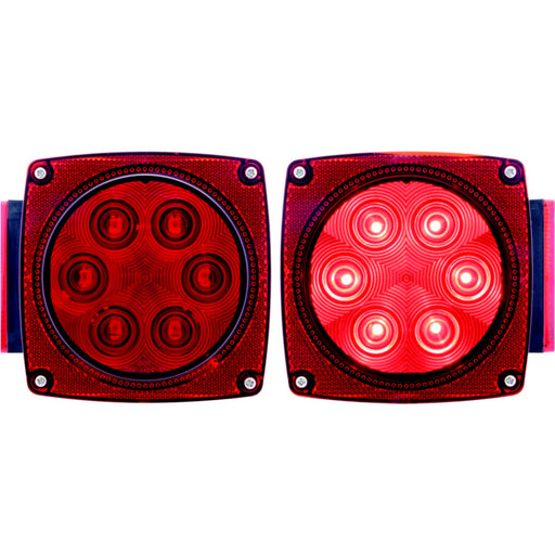 Optronics TLL90RK Under 80" Waterproof LED Trailer Light Set | Includes STL8RB STL9RB & Mounting Hardware