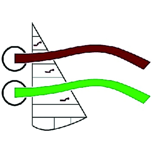 Davis 950 Air-Flow Tels Port and Starboard Colors (14/PK)