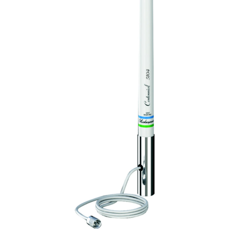 Shakespeare 5104 4' Classic VHF Antenna, White