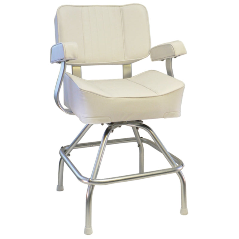Springfield 1020003 Deluxe Captain's Seat With Stand, White