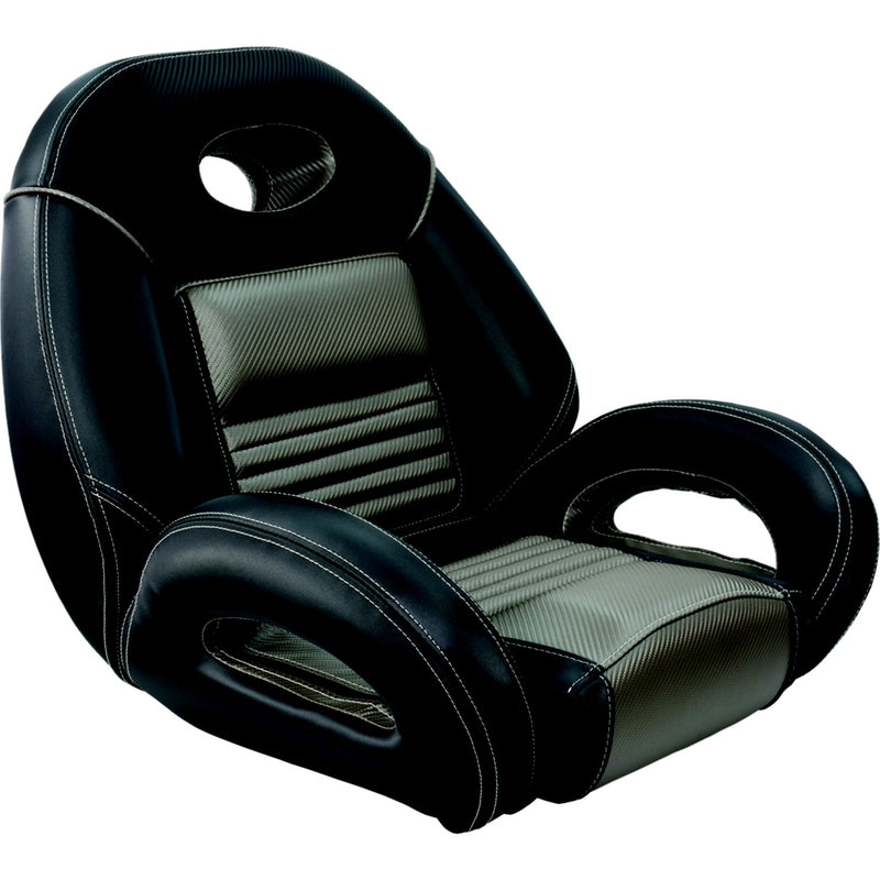Springfield Marine 104094001 Pro Fishing Speed Seat, Charcoal/Black/Med. Gray