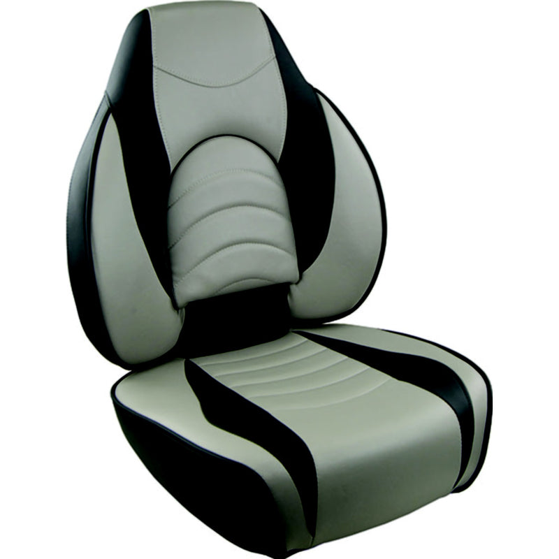 Springfield 10416341 Fish Pro High Back Seat, Charcoal/Gray